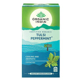 Organic India, BIO Tulsi Peppermint Tea, Caffeine-Free, 25 Infusion Bags - GREEN LIFE CYPRUS